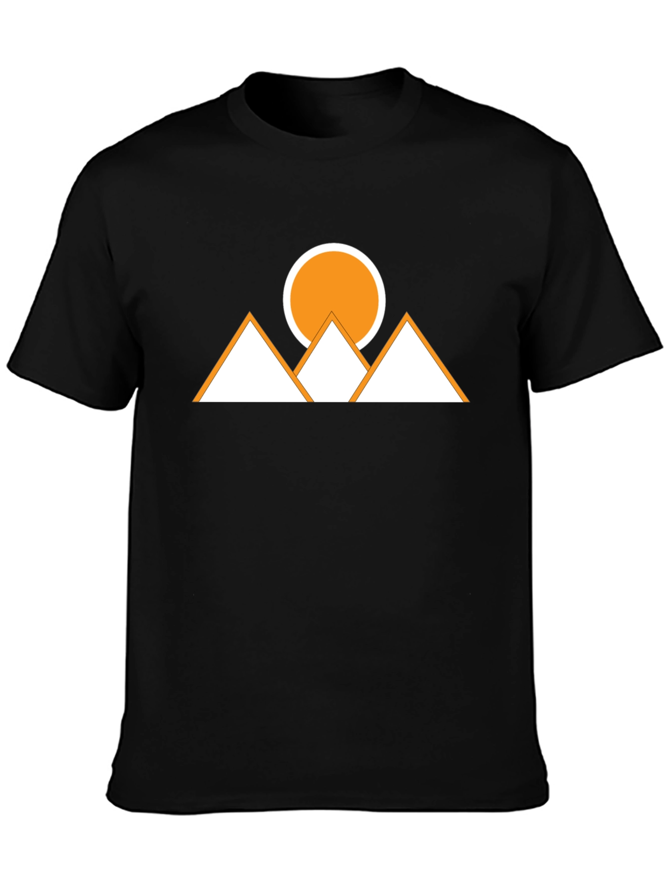 Geometric Mountains & Sun Graphic Tee