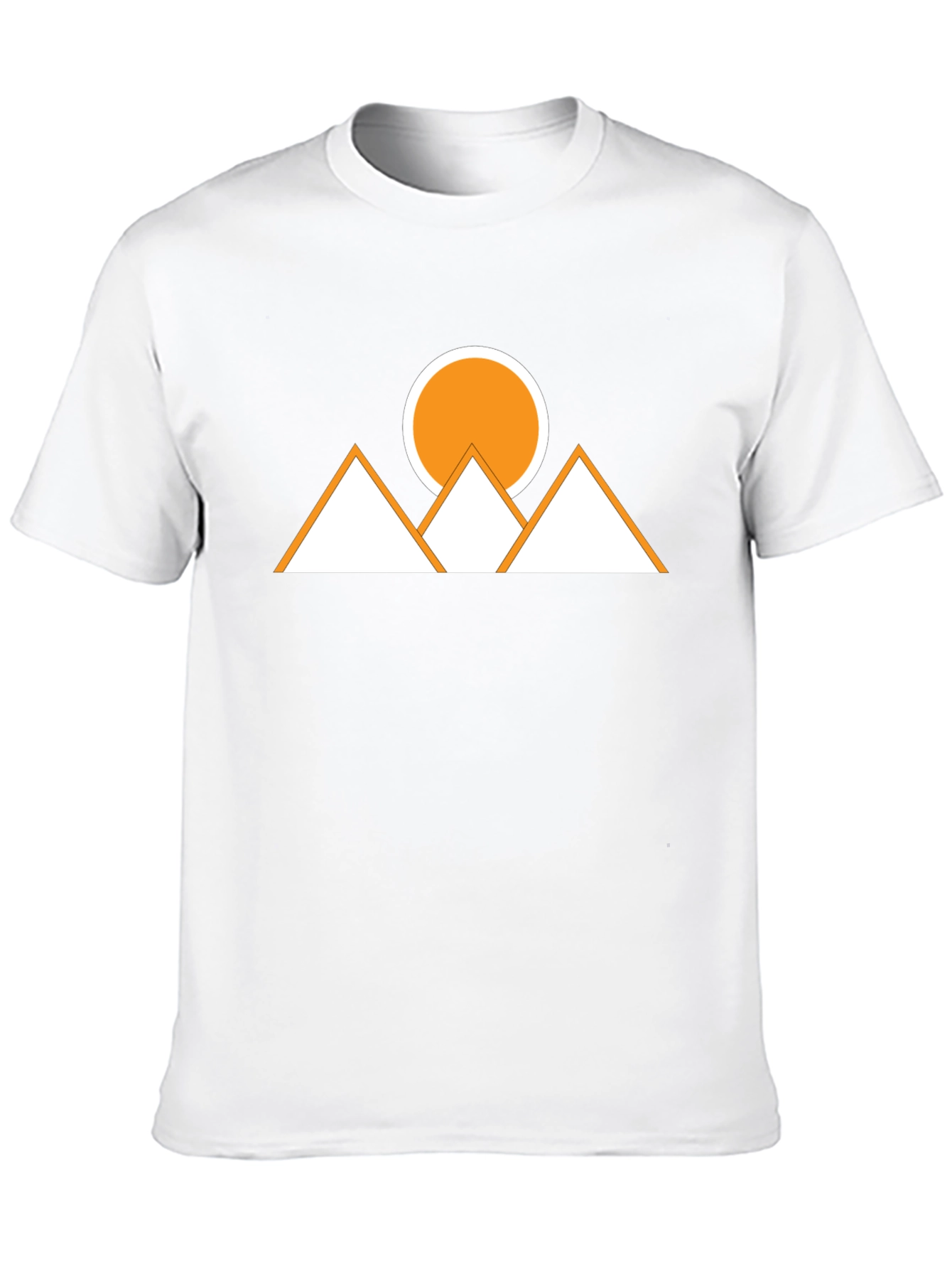 Geometric Mountains & Sun Graphic Tee