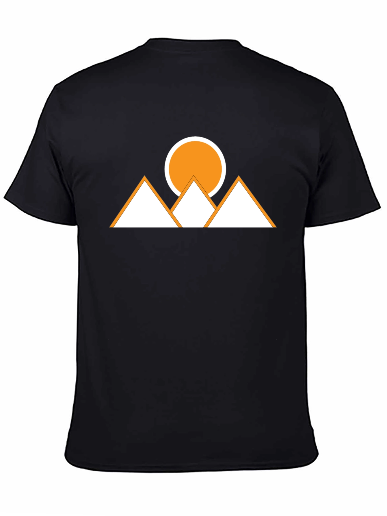 Geometric Mountains & Sun Graphic Tee
