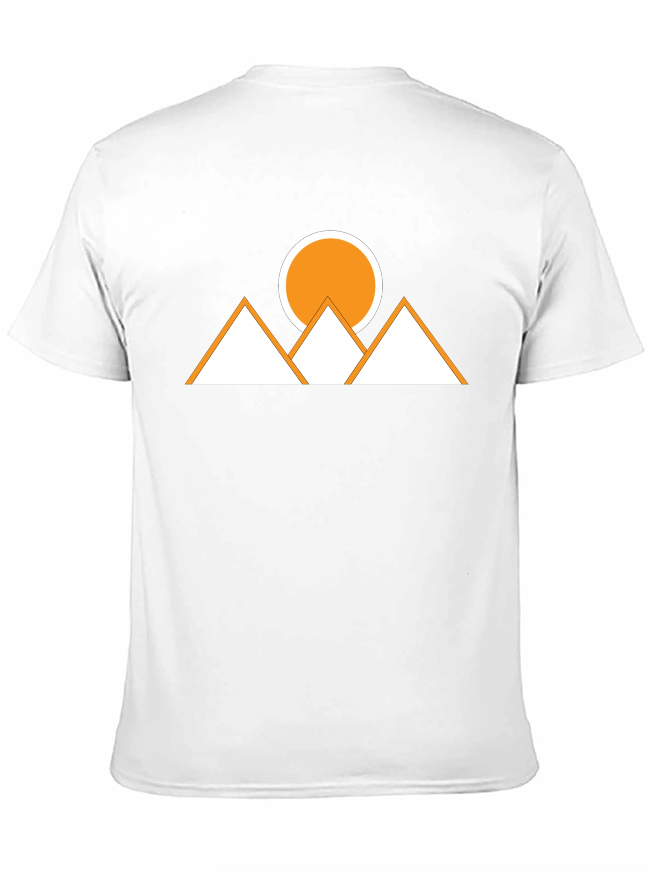 Geometric Mountains & Sun Graphic Tee