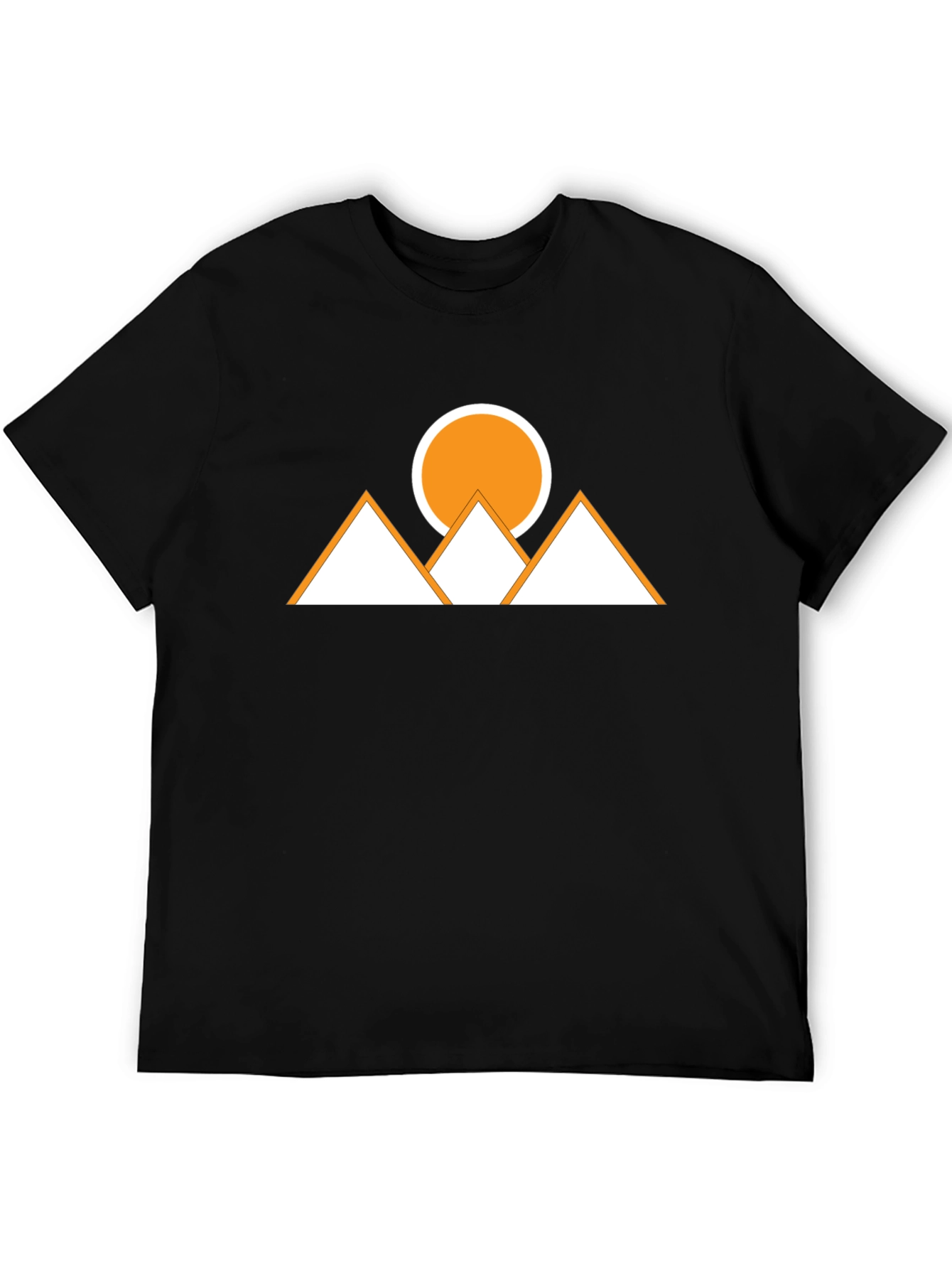 Geometric Mountains & Sun Graphic Tee