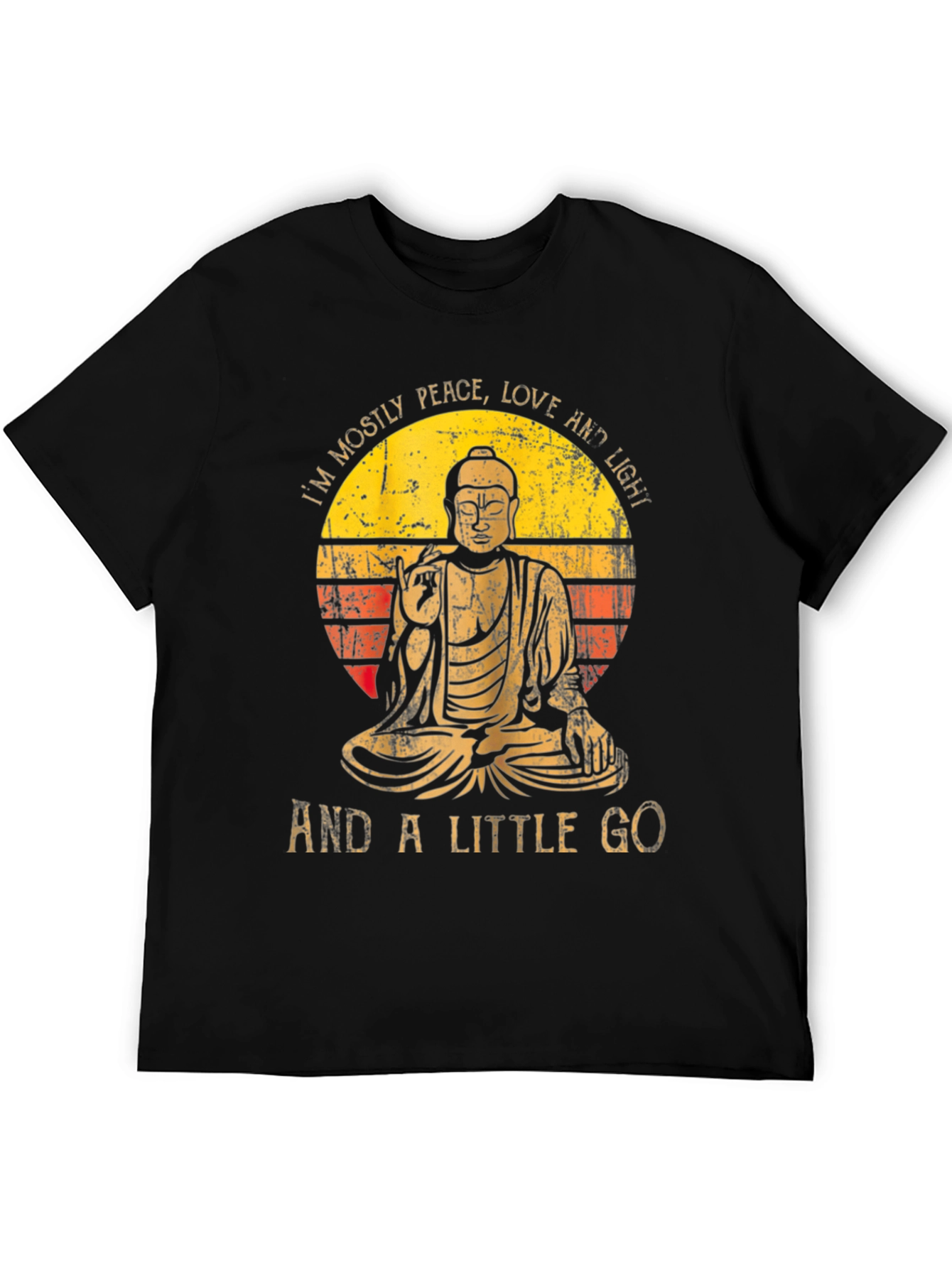 Peace Love & Light Buddha Graphic Tee