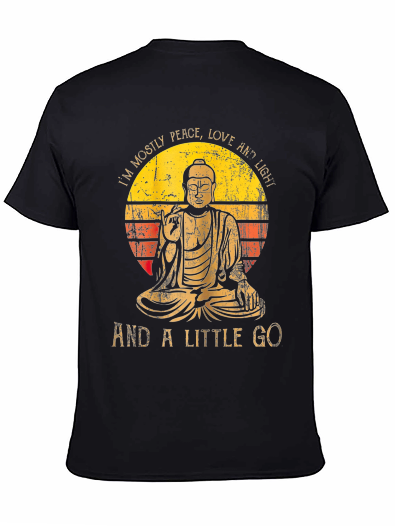 Peace Love & Light Buddha Graphic Tee