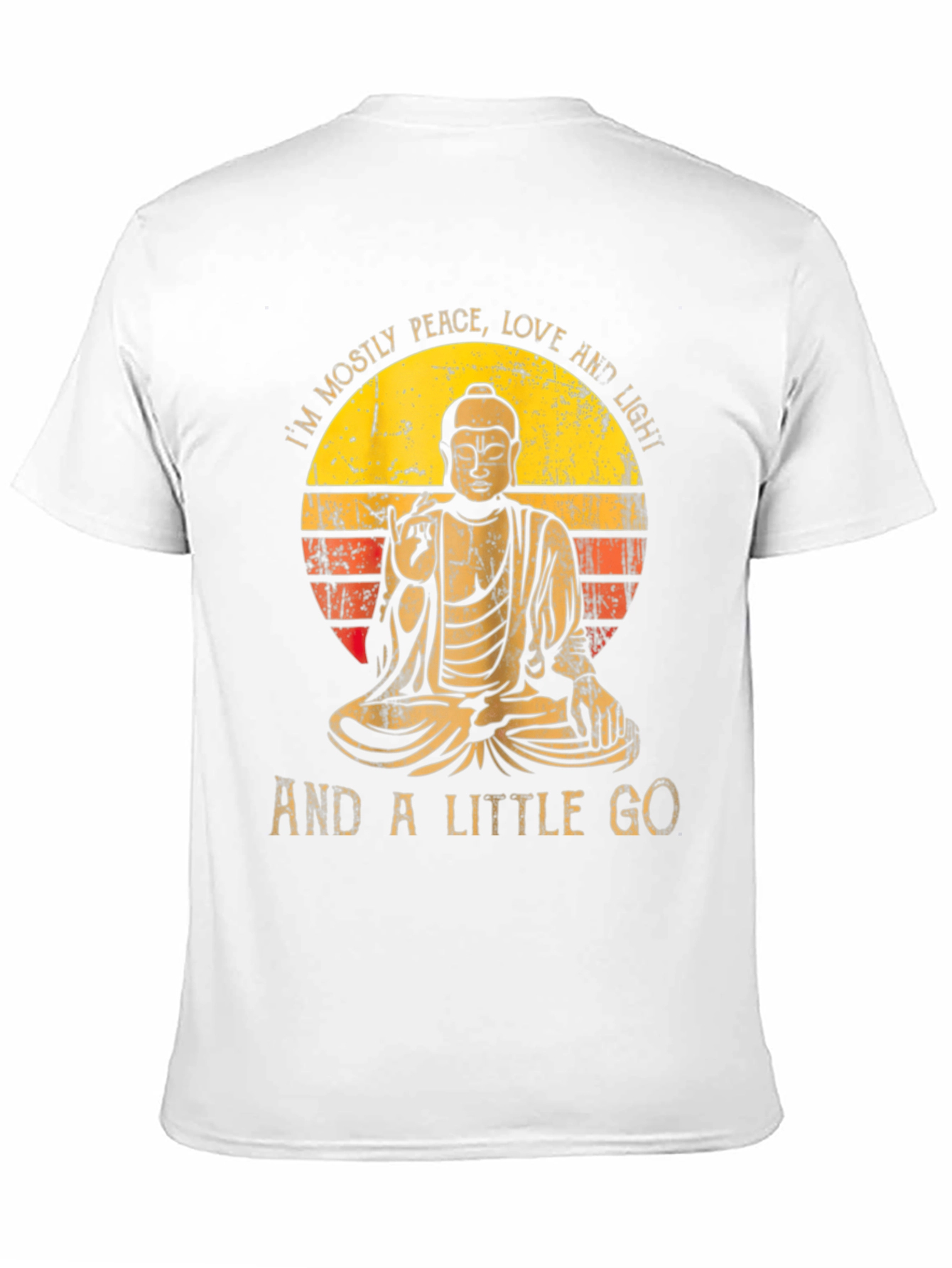 Peace Love & Light Buddha Graphic Tee