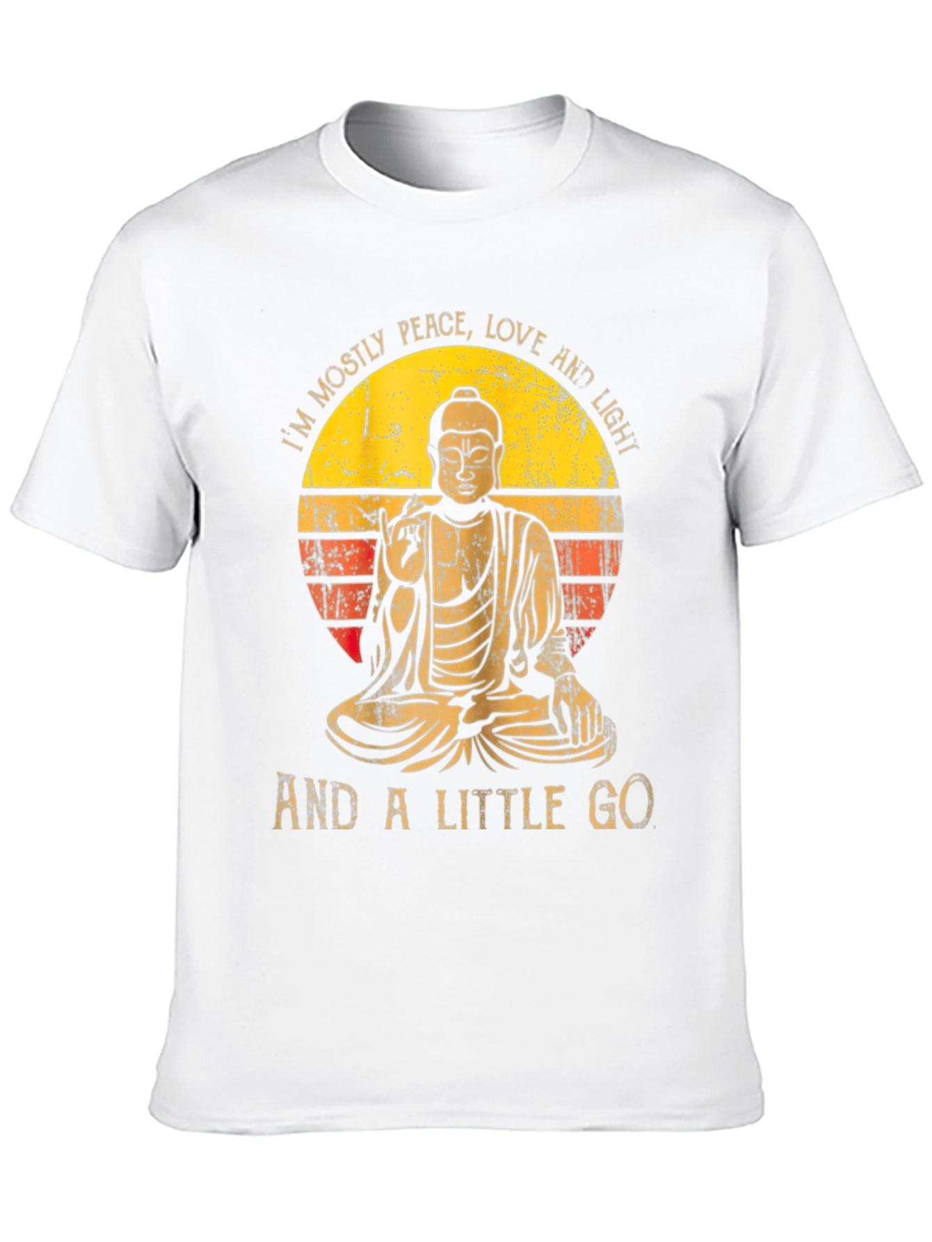 Peace Love & Light Buddha Graphic Tee