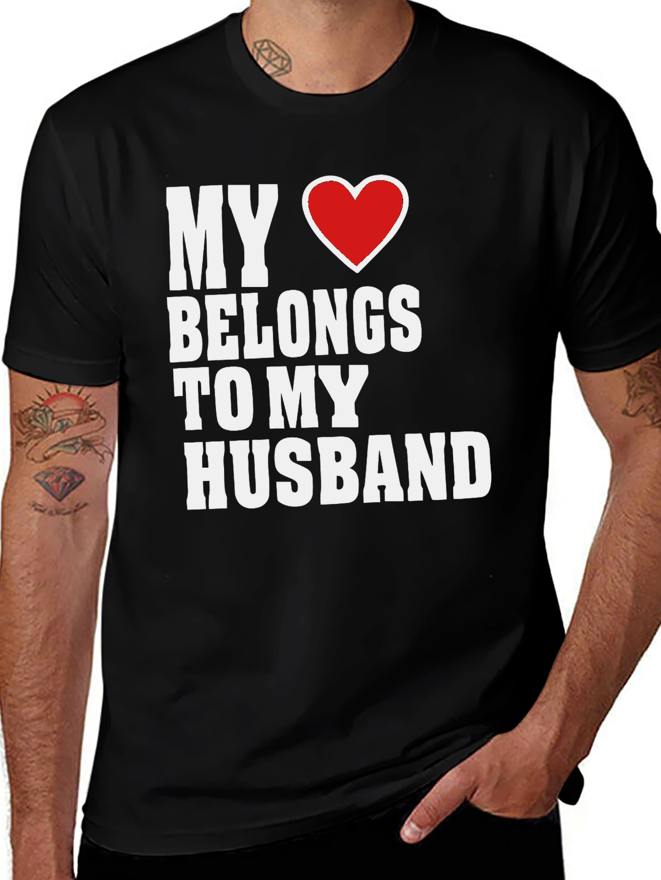 My Heart Belongs to My Husband T-Shirt