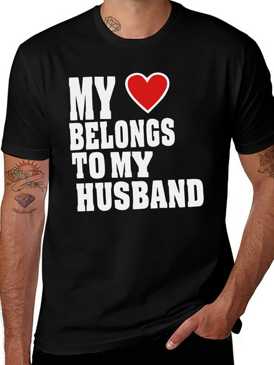 My Heart Belongs to My Husband T-Shirt