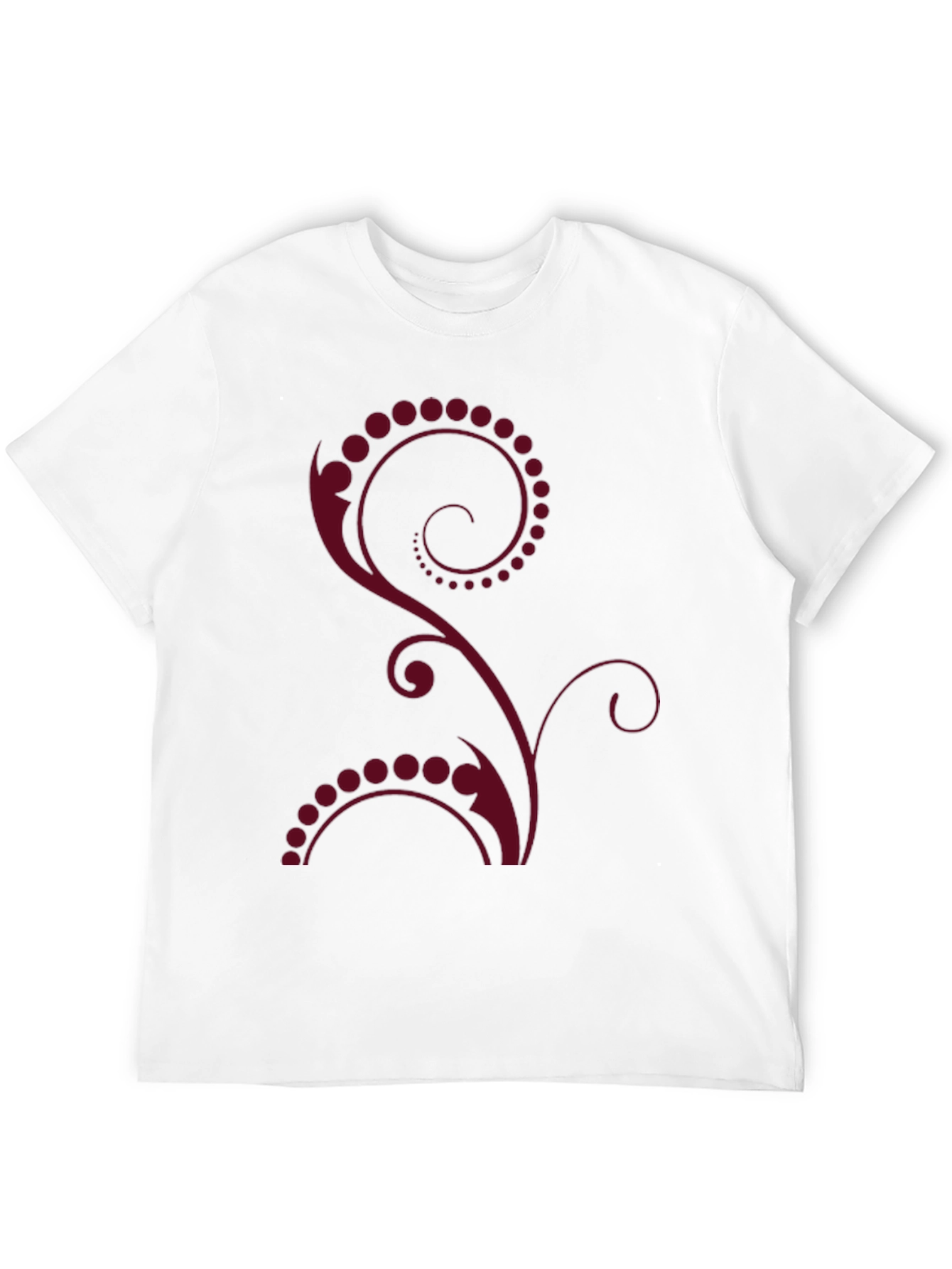 Stylish Black Tee with Floral Design
