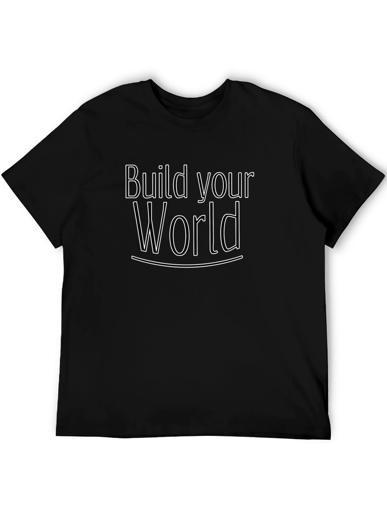 Build Your World Graphic Tee - Inspiring Design