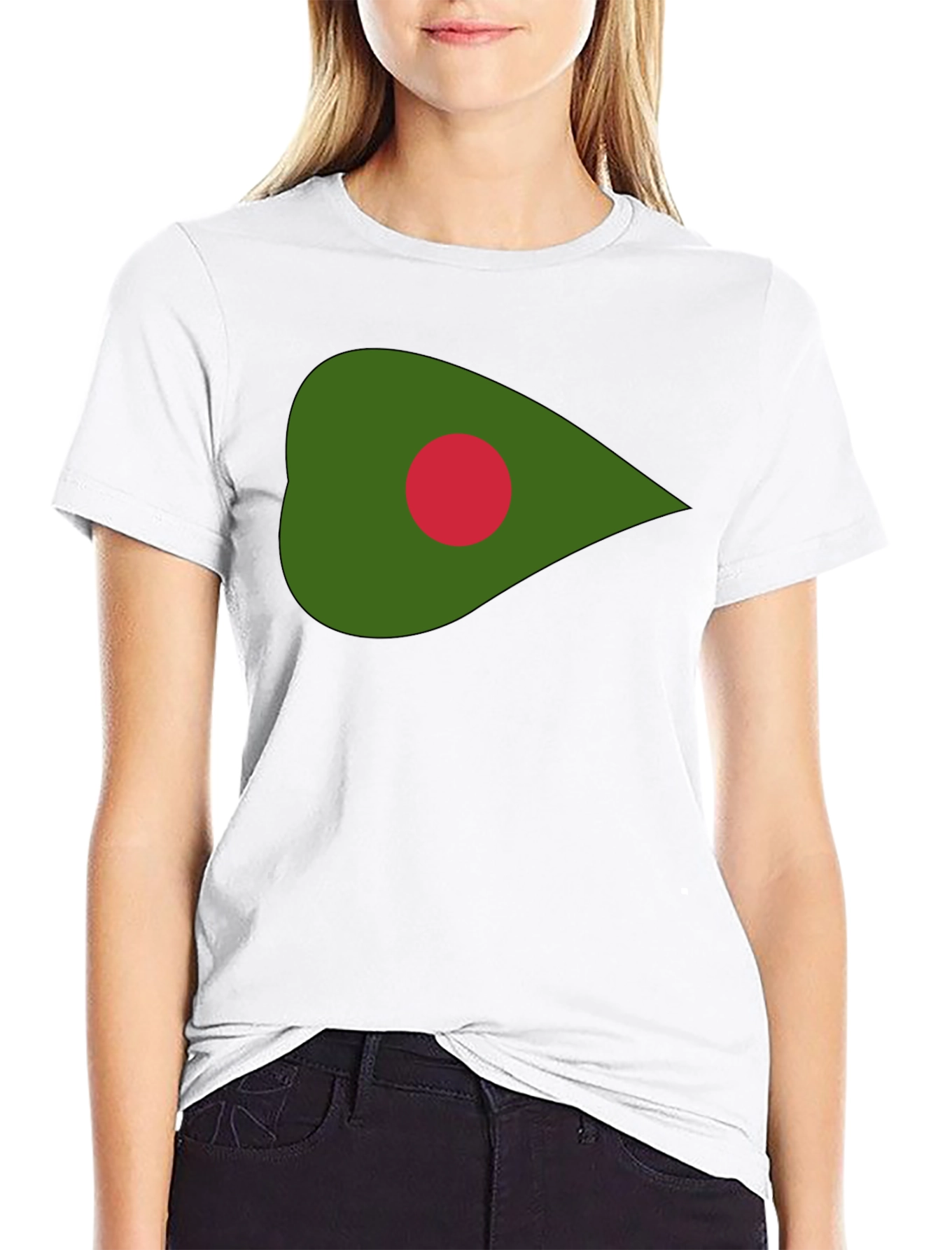 Bangladesh Flag Graphic Tee - Black