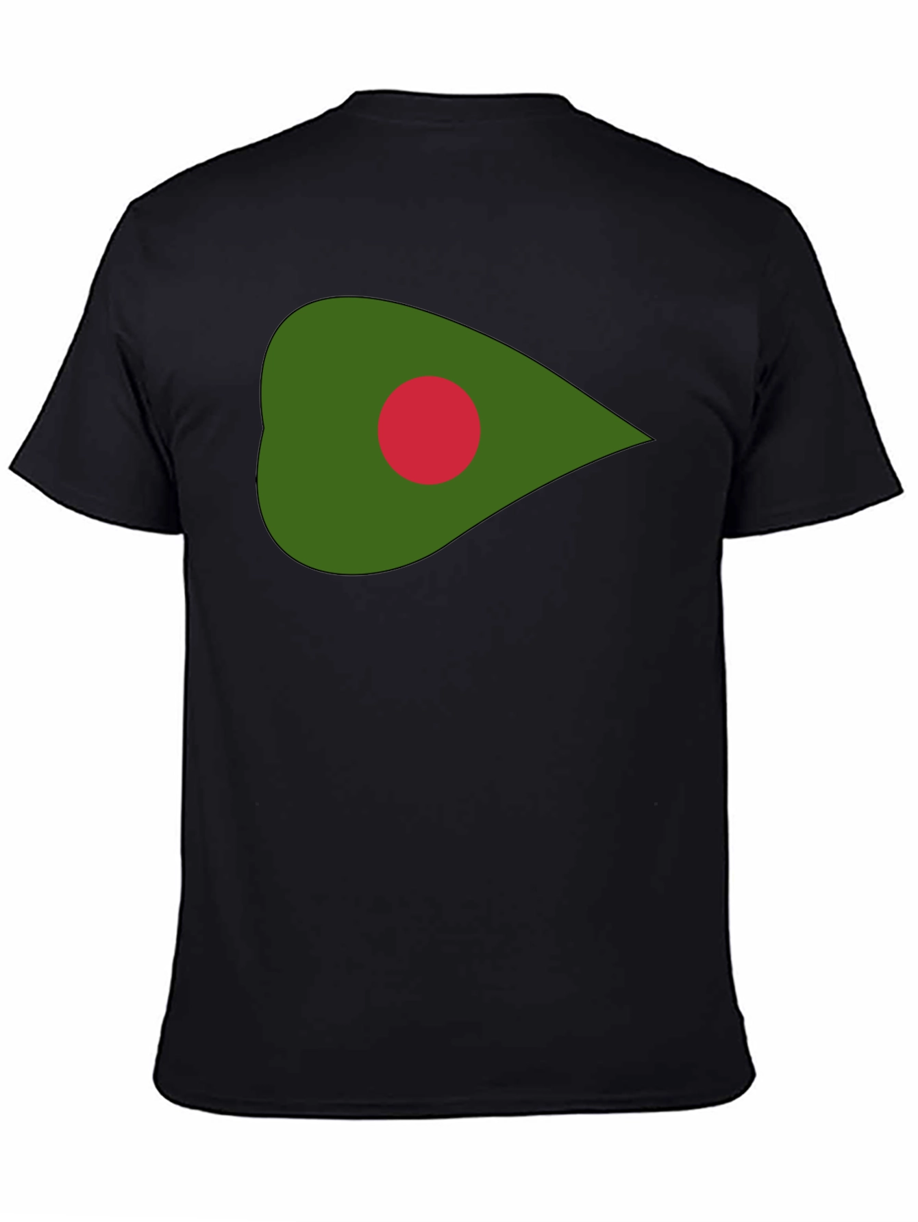 Bangladesh Flag Graphic Tee - Black