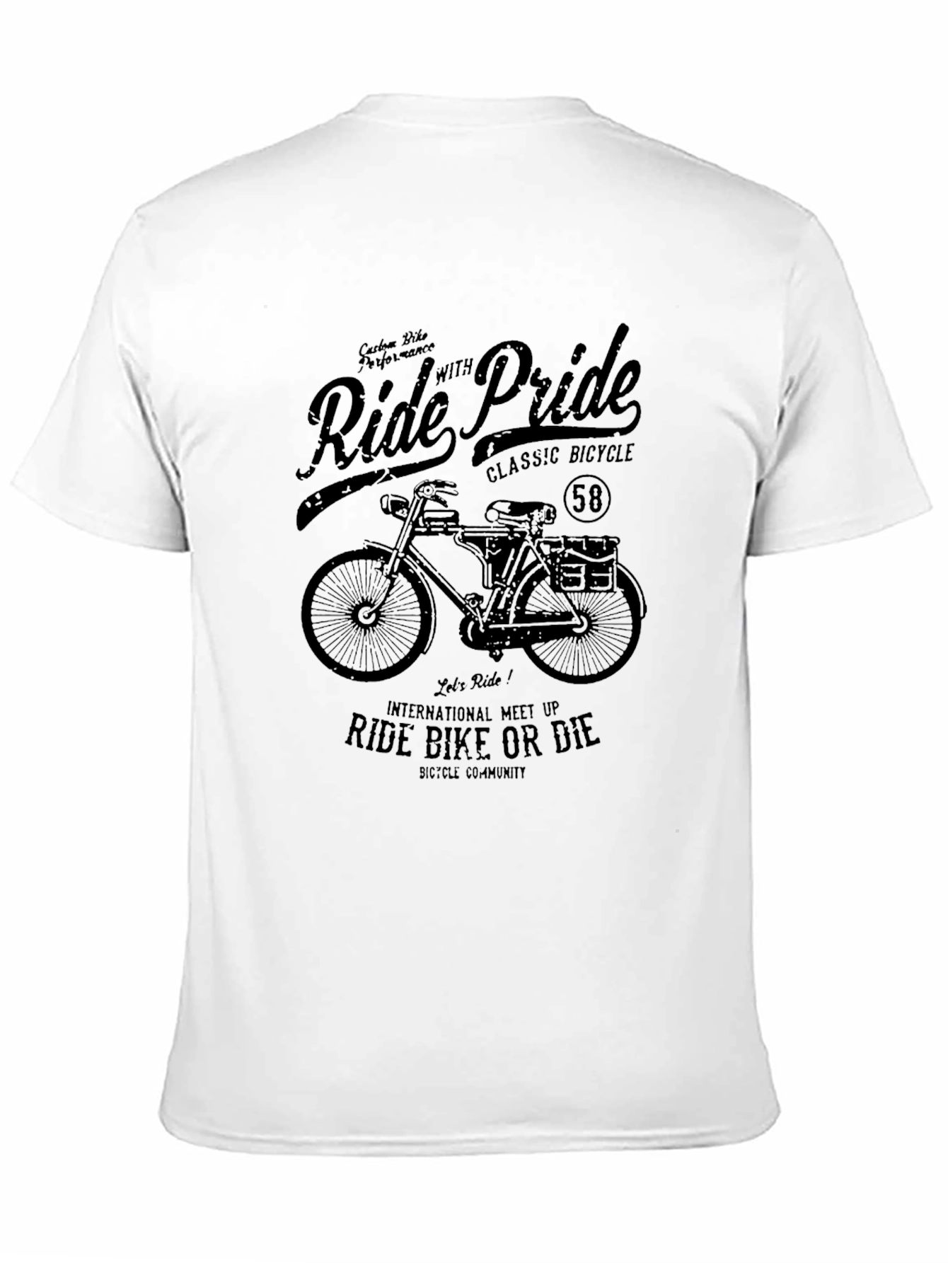 Ride with Pride Classic Bicycle T-Shirt