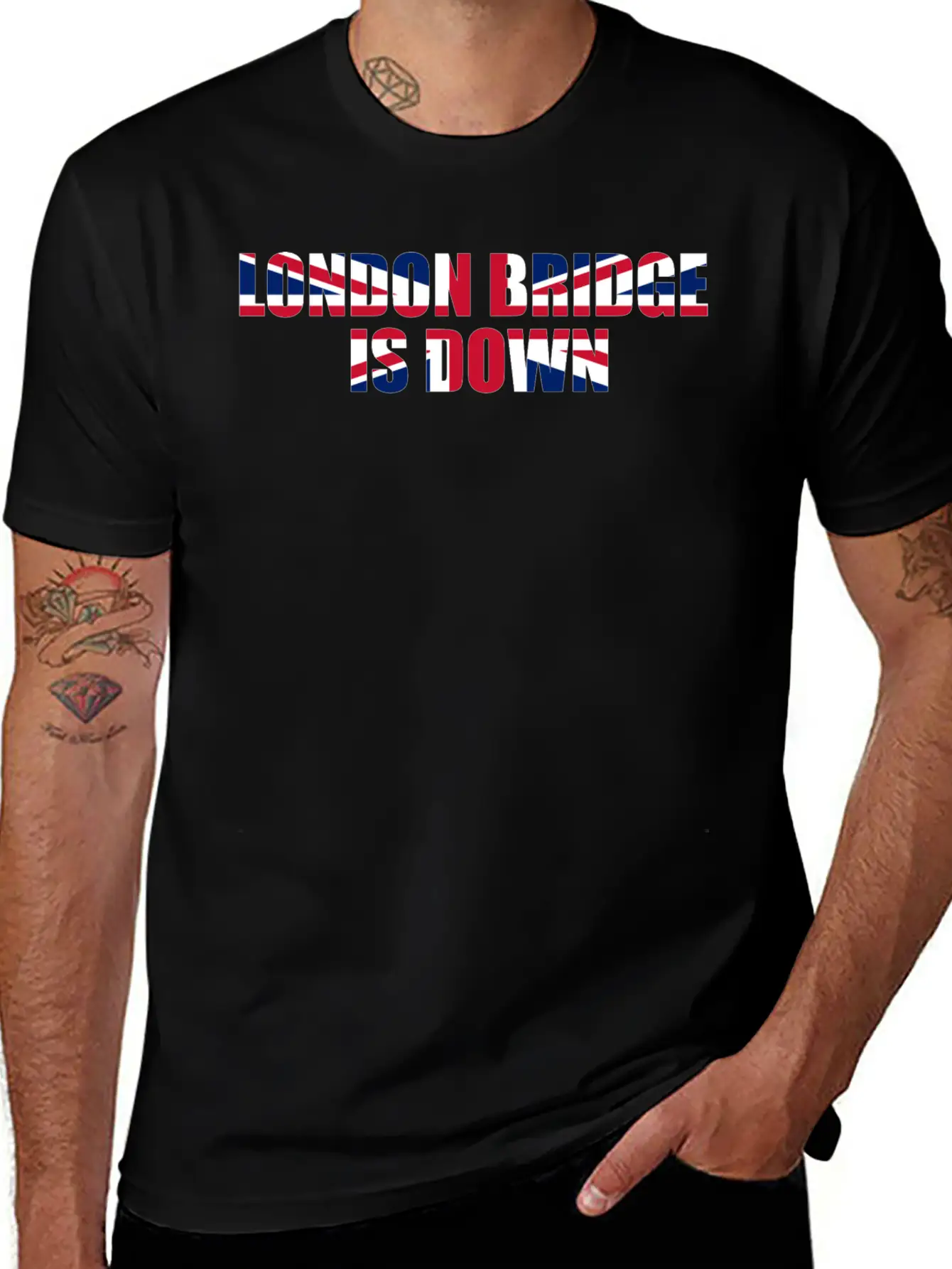London Bridge Is Downrip Queen Unisex Casual T-Shirt – Clean Design For Daily Comfort