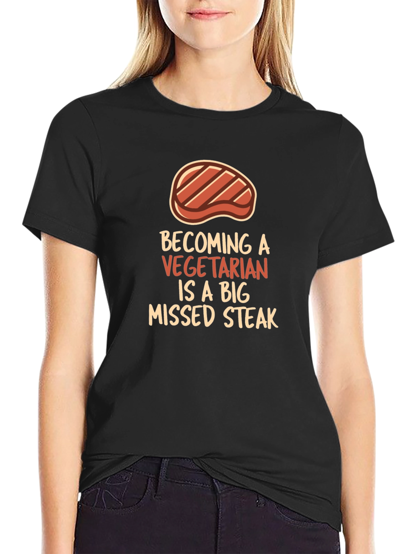 Funny Vegan Steak T-Shirt