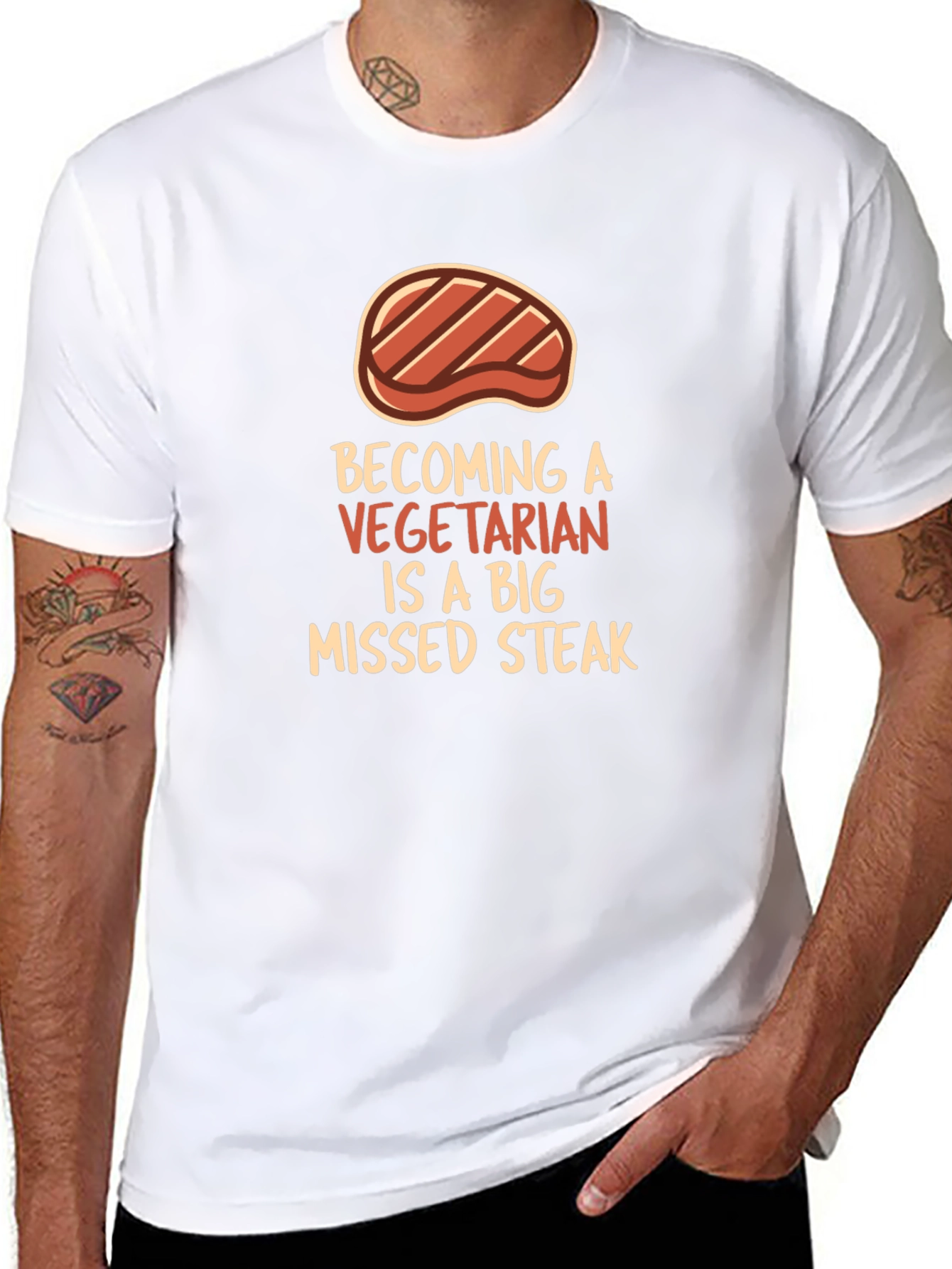 Funny Vegan Steak T-Shirt