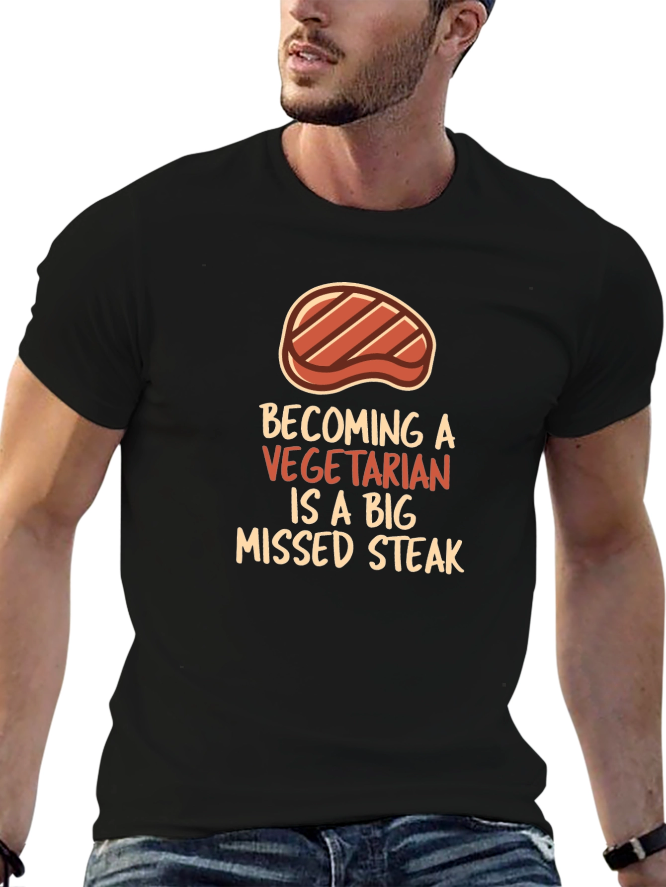 Funny Vegan Steak T-Shirt
