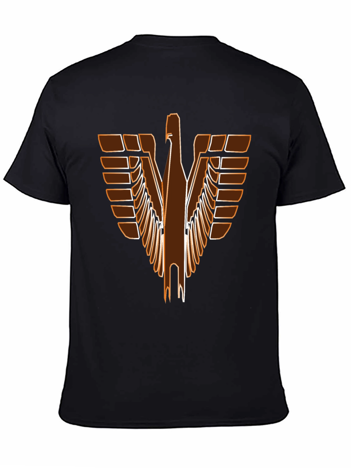 Retro Eagle Graphic Black T-Shirt