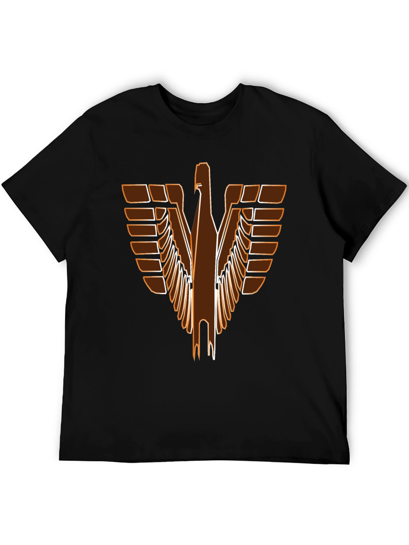 Retro Eagle Graphic Black T-Shirt