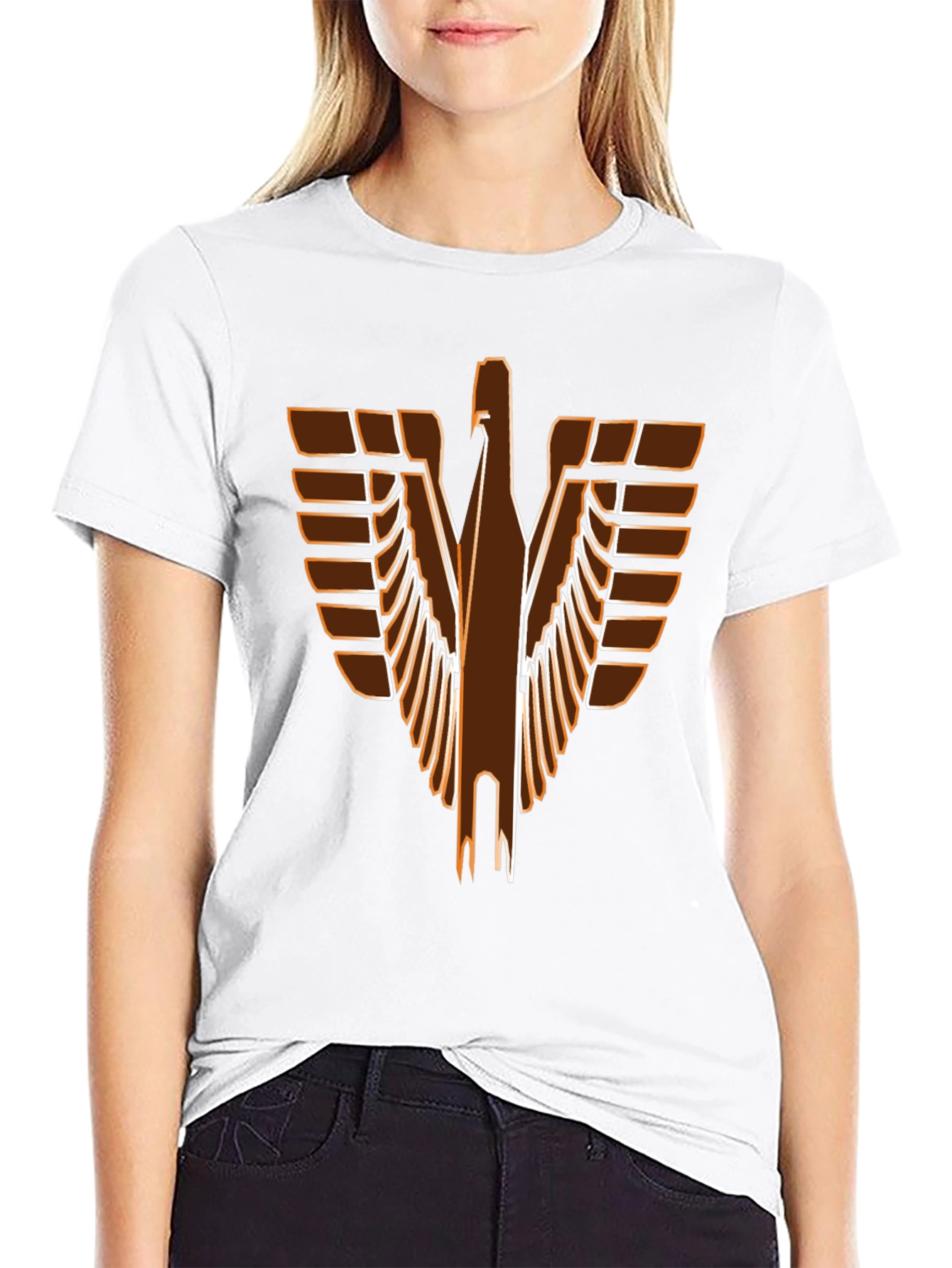 Retro Eagle Graphic Black T-Shirt
