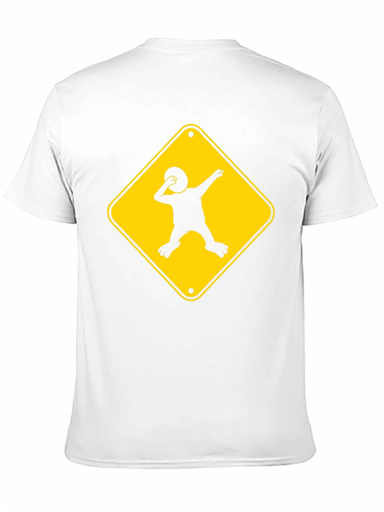 Dabbing Kid Road Sign T-Shirt - Black Cotton Tee
