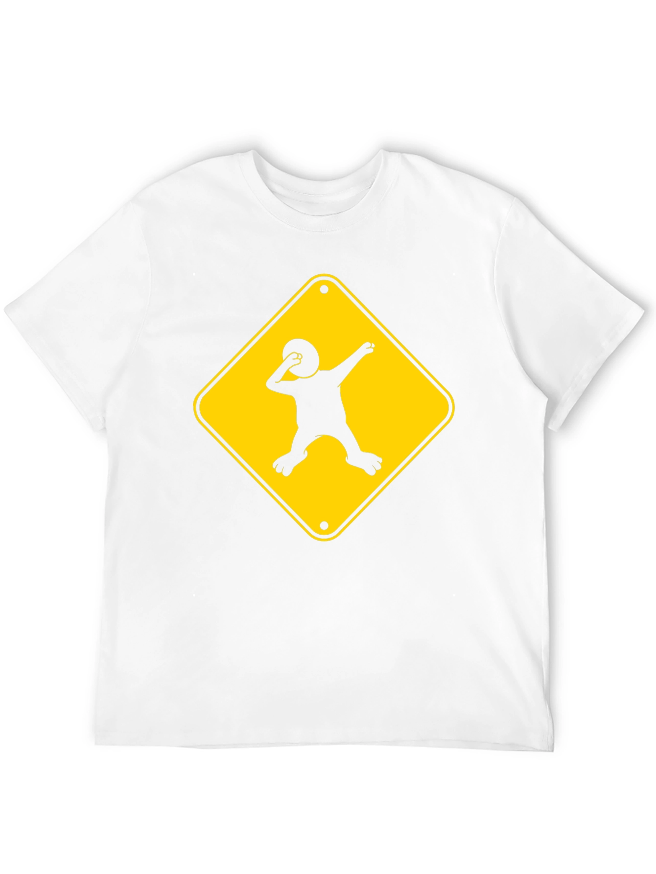 Dabbing Kid Road Sign T-Shirt - Black Cotton Tee
