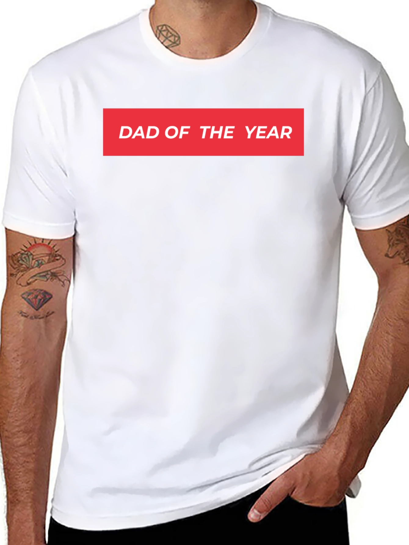 Dad of the Year T-Shirt - Black Graphic Tee