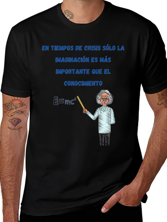 Einstein Imagination T-Shirt - Mens Black Graphic Tee
