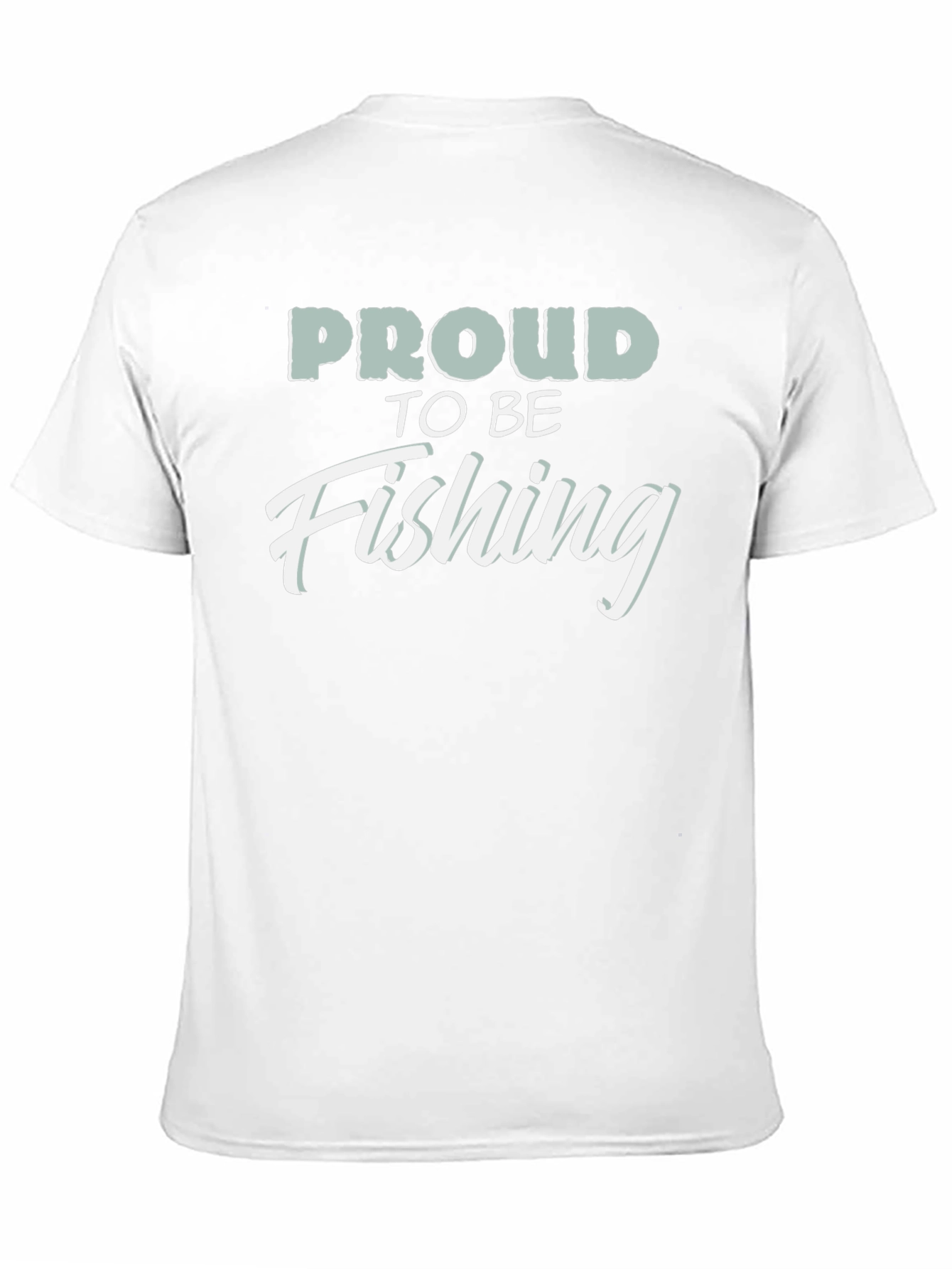 Proud to be Fishing Black T-Shirt
