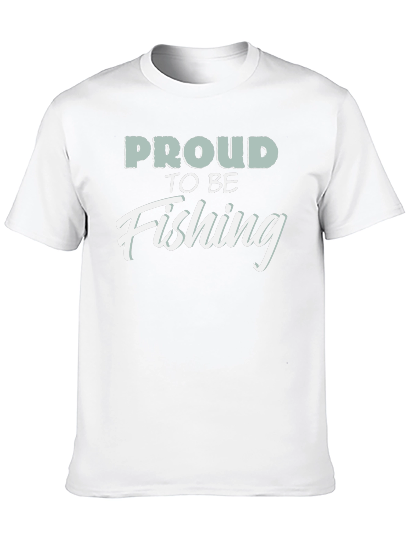 Proud to be Fishing Black T-Shirt