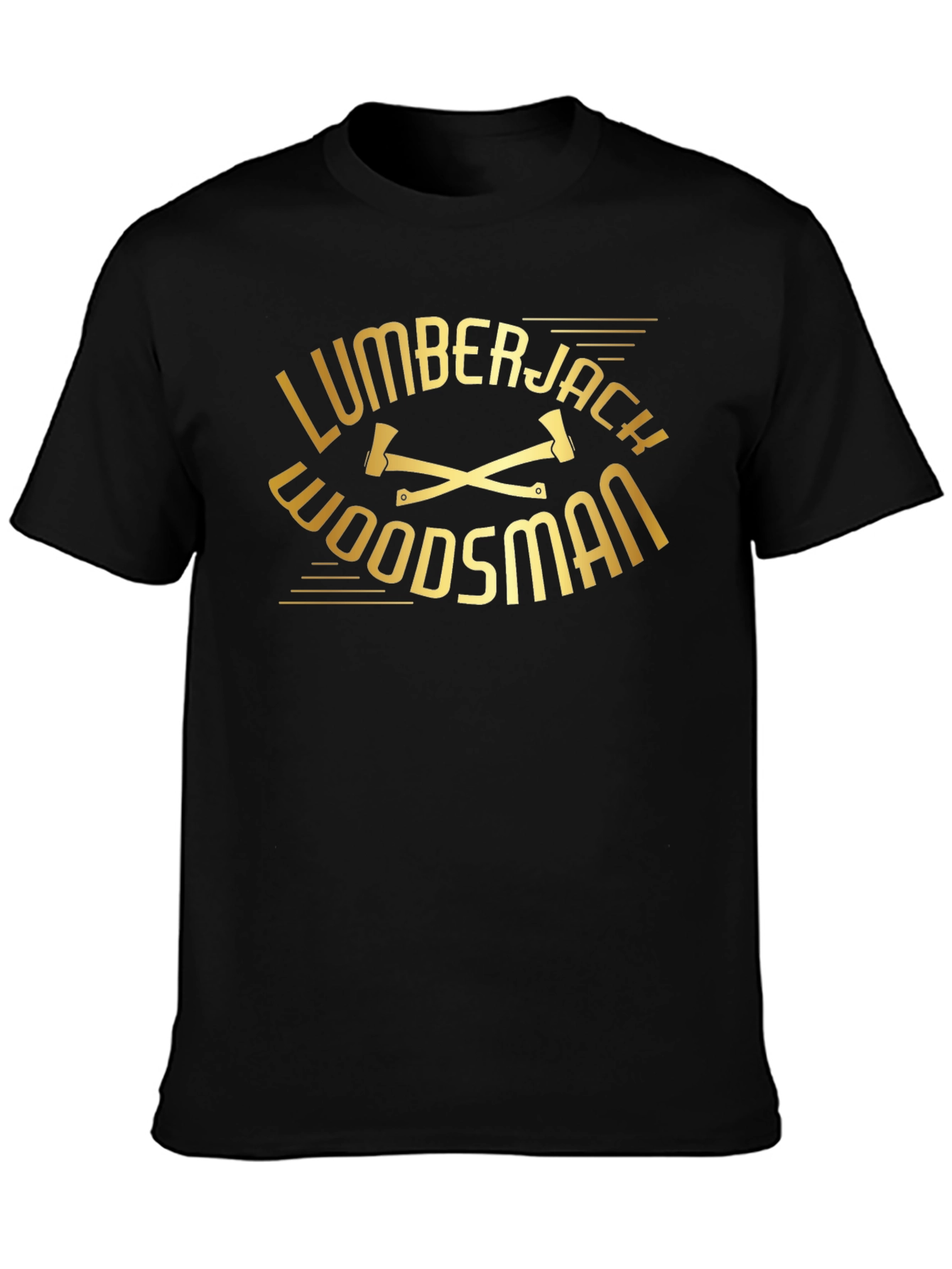Lumberjack Woodsman Black T-Shirt