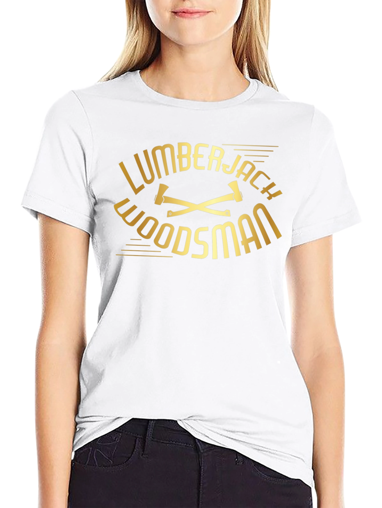 Lumberjack Woodsman Black T-Shirt