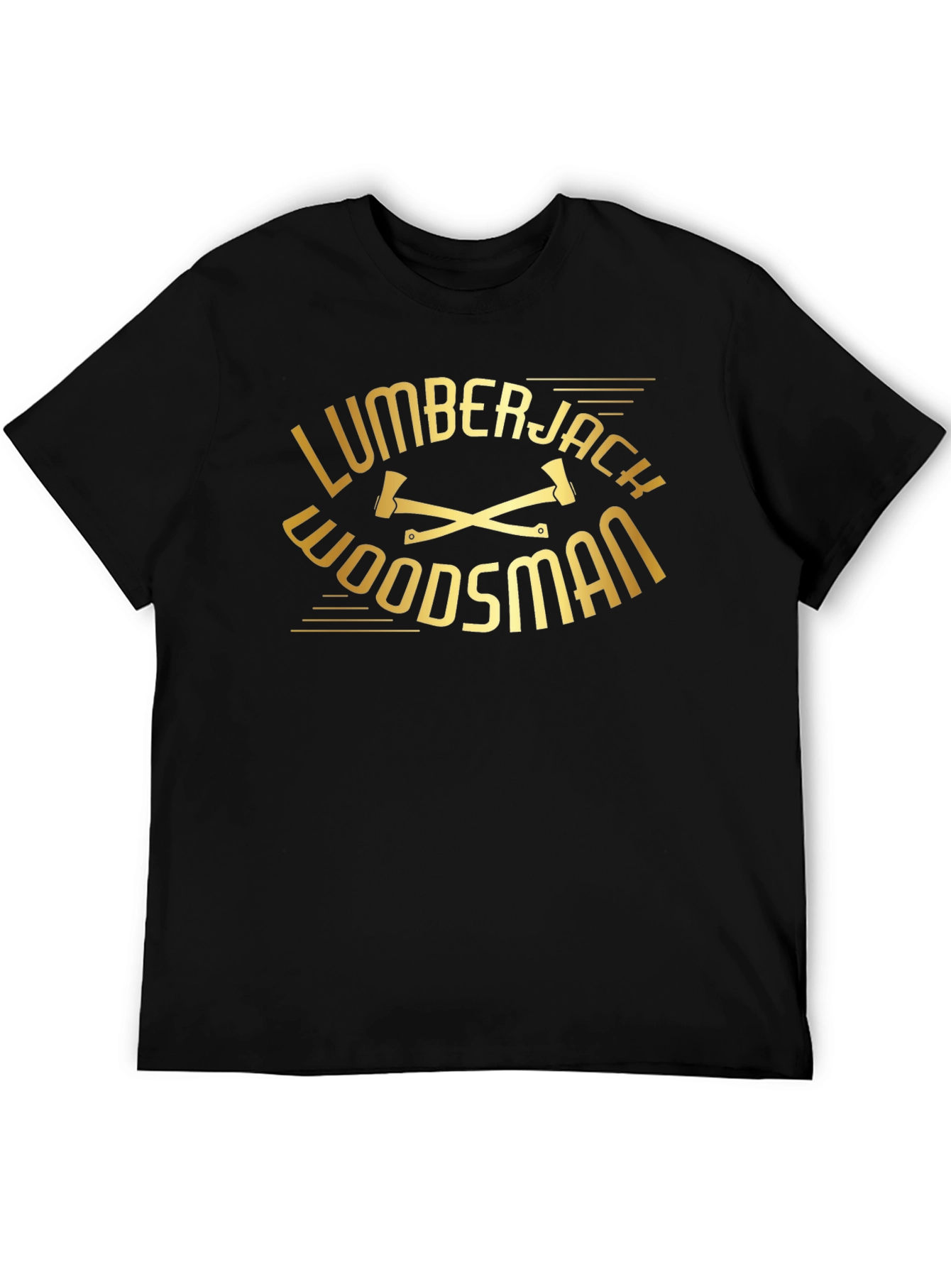 Lumberjack Woodsman Black T-Shirt