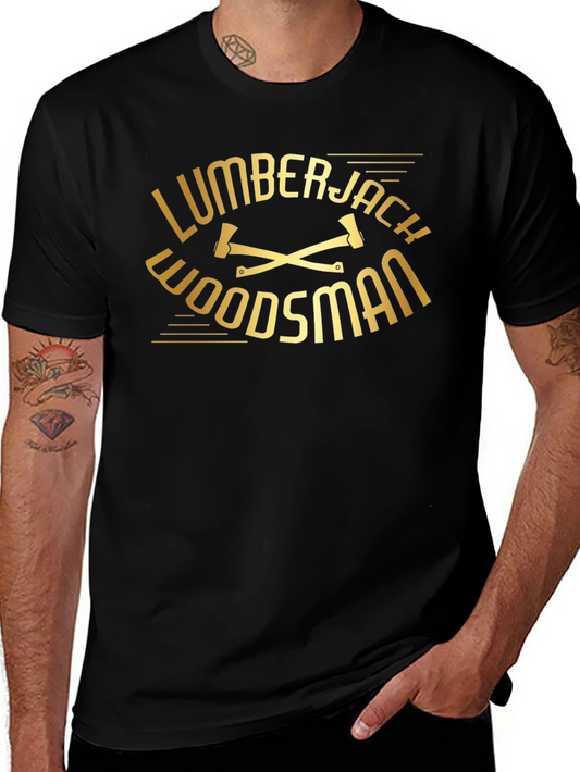 Lumberjack Woodsman Black T-Shirt