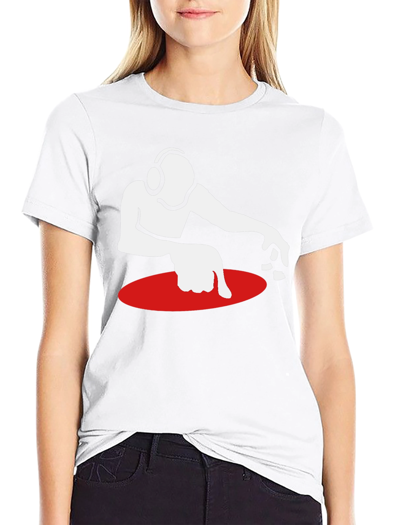 DJ Turntable Graphic Tee - Black Cotton T-Shirt