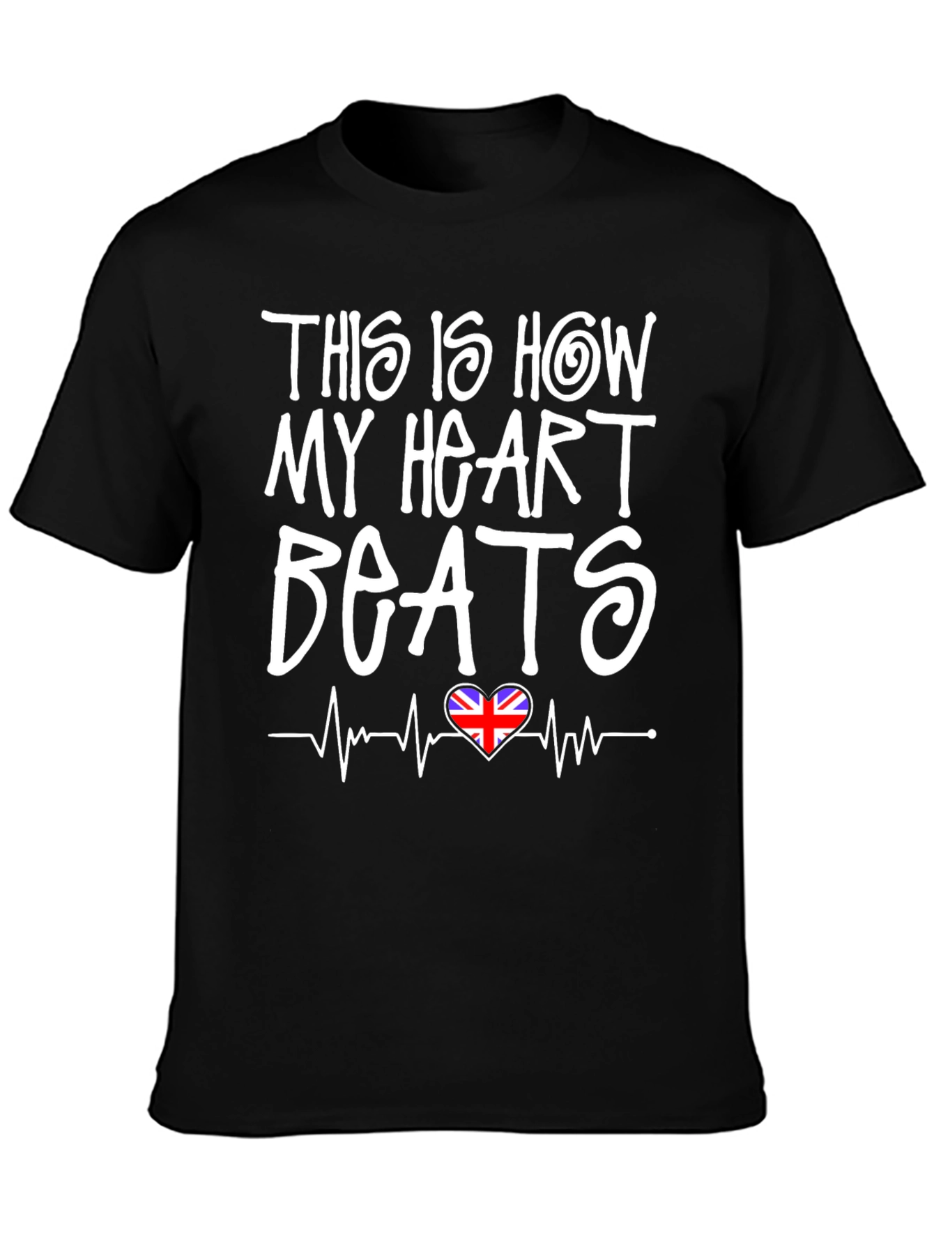 Union Jack Heartbeat Graphic Tee