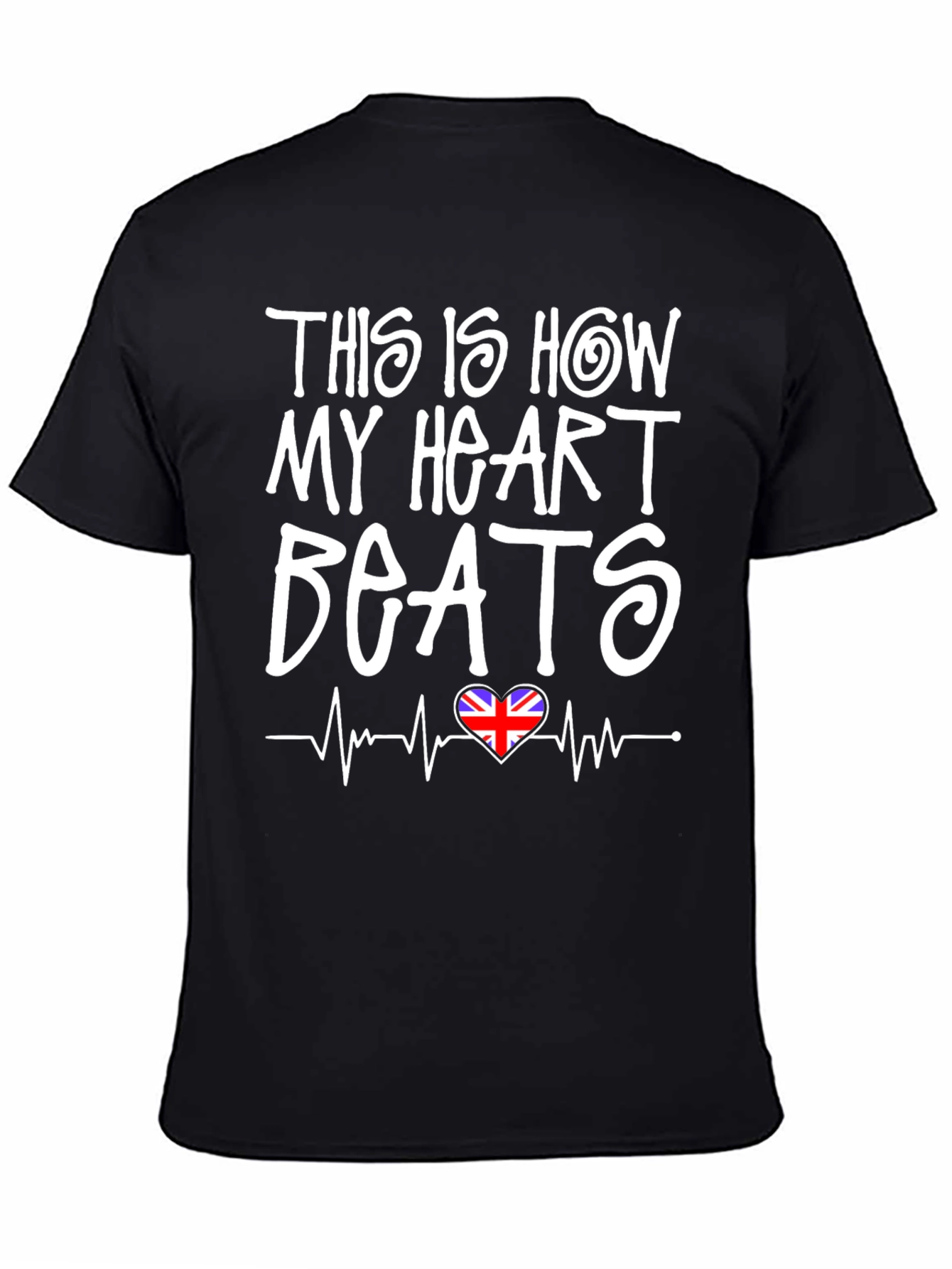 Union Jack Heartbeat Graphic Tee