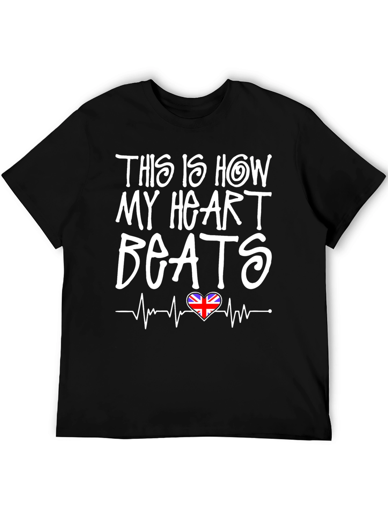 Union Jack Heartbeat Graphic Tee