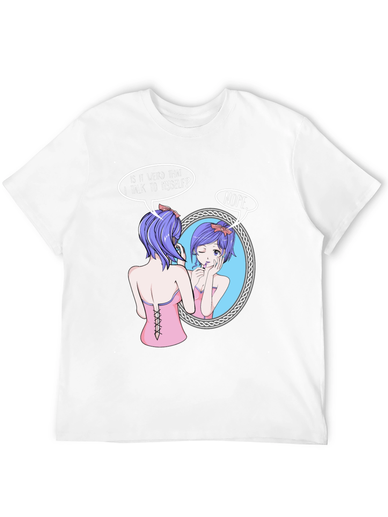 Anime Girl Talking to Herself T-Shirt