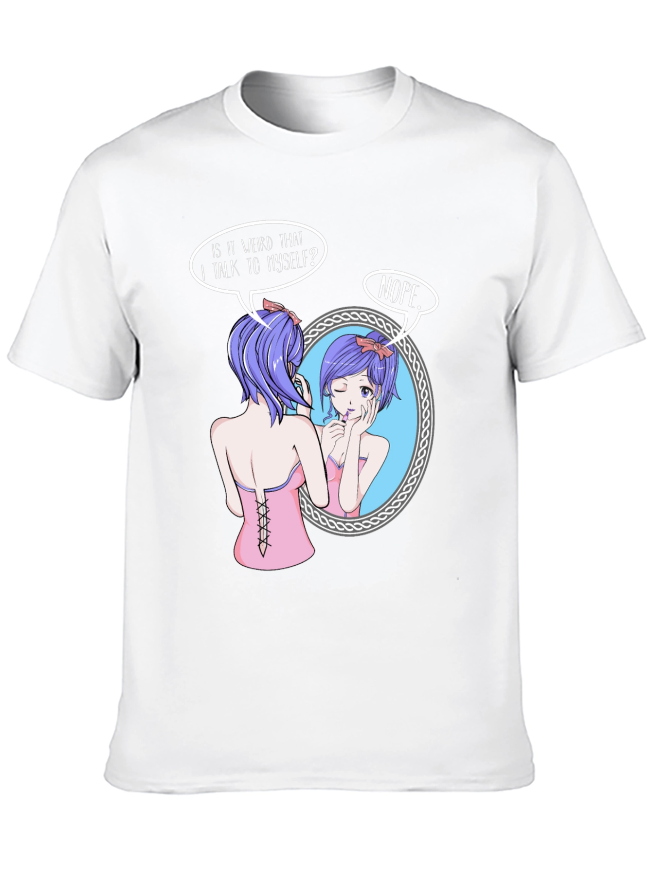 Anime Girl Talking to Herself T-Shirt