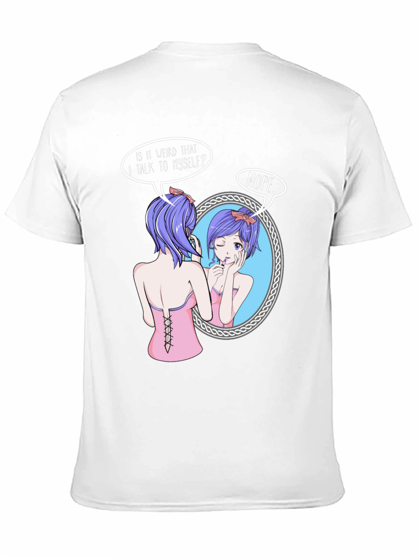 Anime Girl Talking to Herself T-Shirt