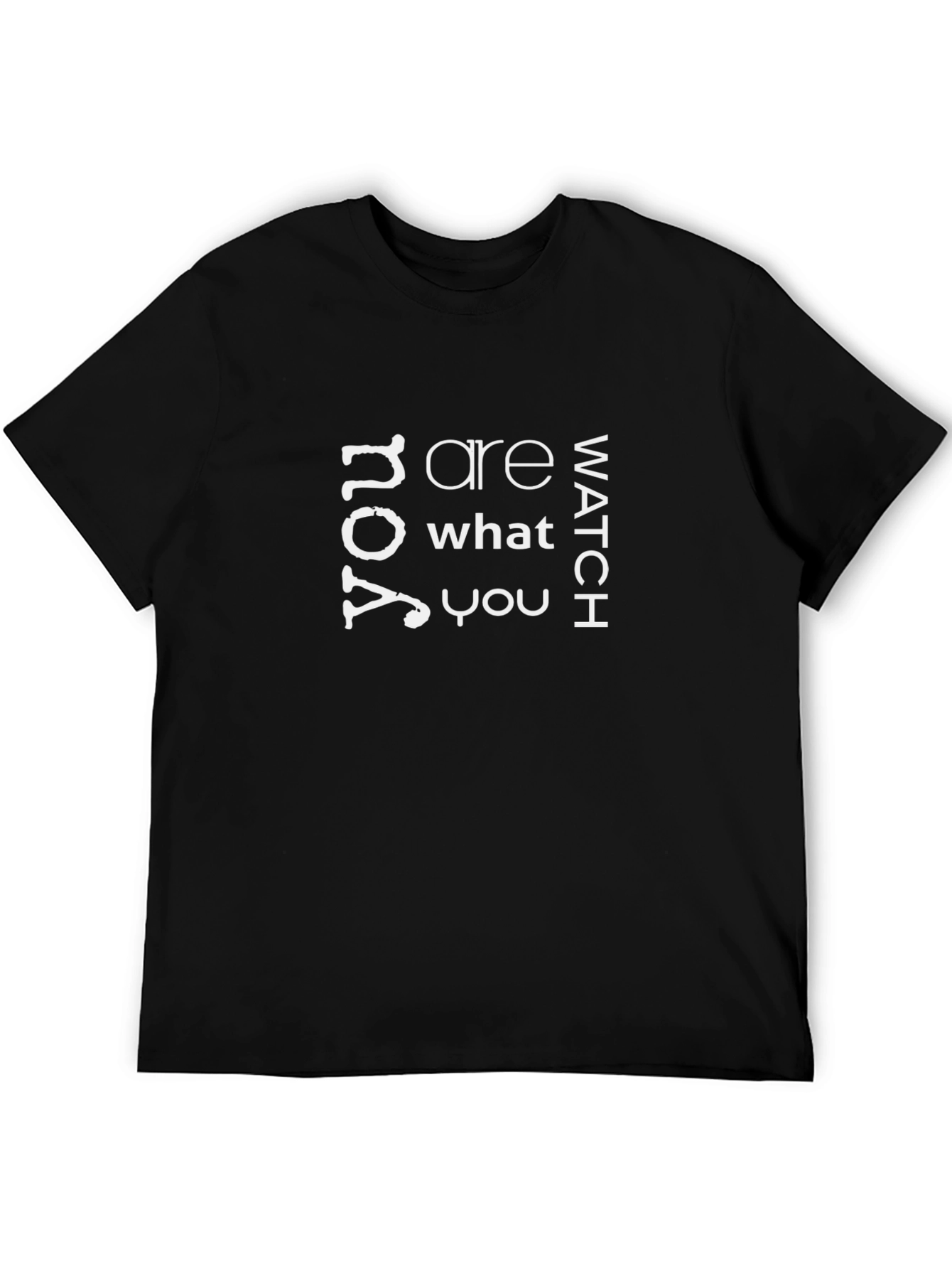 You Are What You Watch Graphic Tee - Black