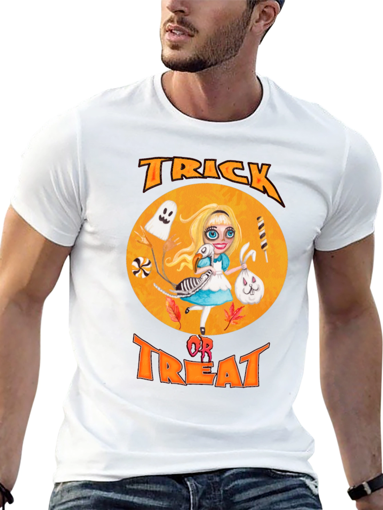 Trick or Treat Halloween Alice Graphic Tee