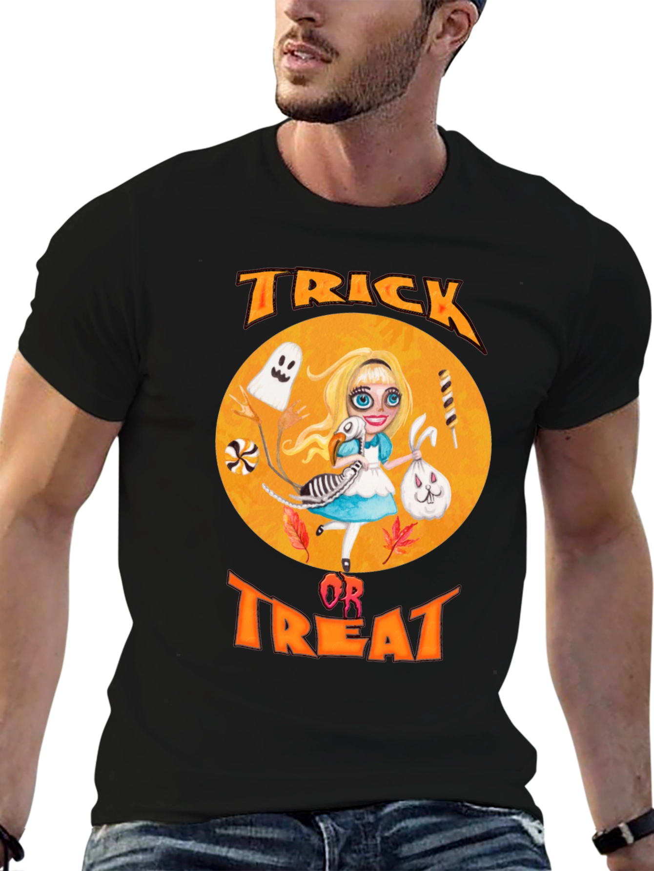 Trick or Treat Halloween Alice Graphic Tee