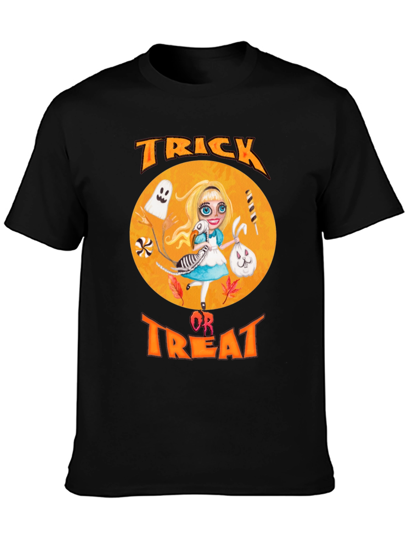 Trick or Treat Halloween Alice Graphic Tee
