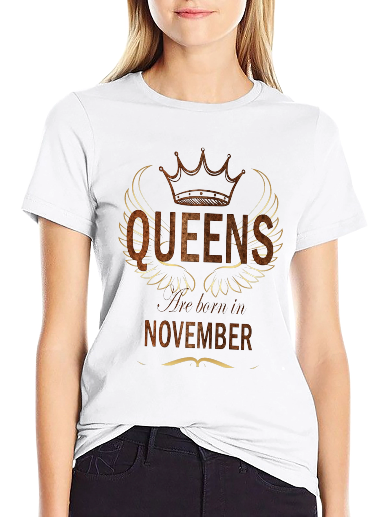 Queens Born In November T-Shirt - Birthday Gift