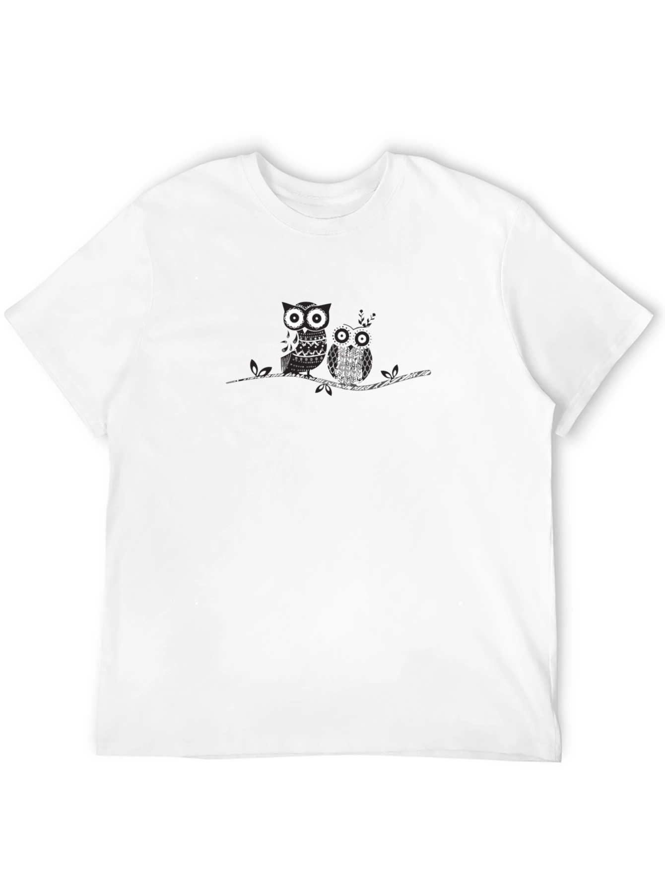 Whimsical Owl Graphic Tee - Soft Cotton Blend