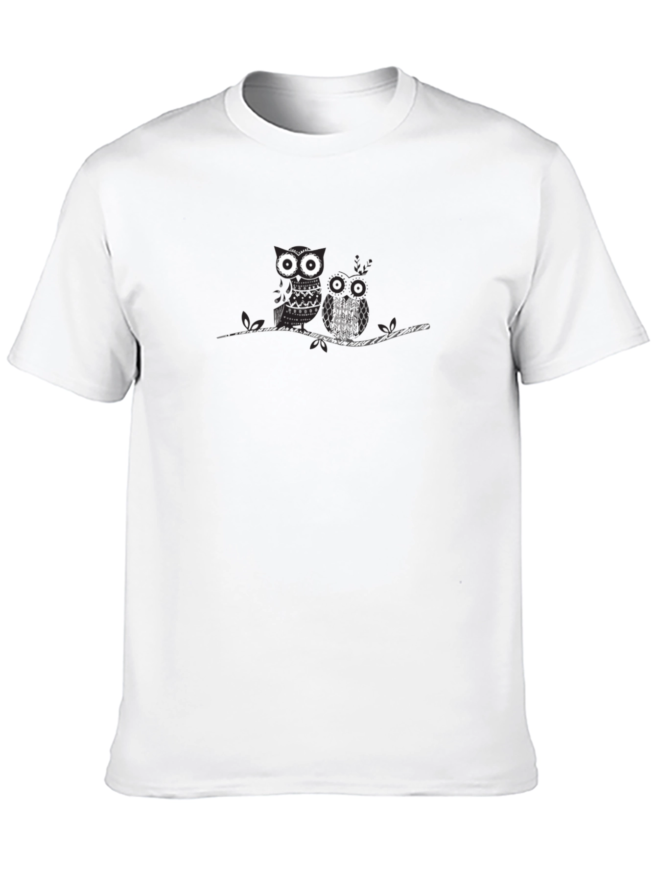 Whimsical Owl Graphic Tee - Soft Cotton Blend