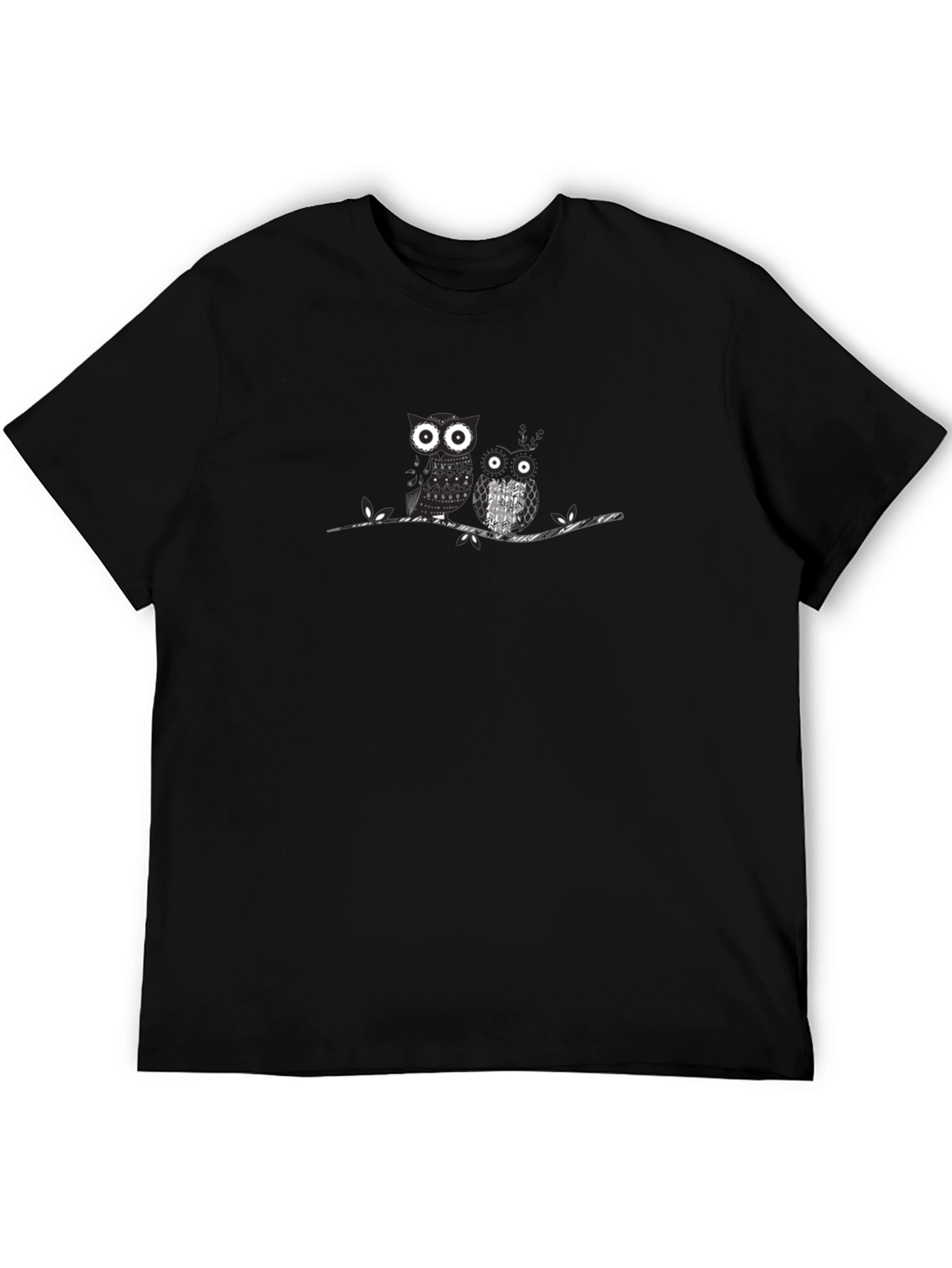 Whimsical Owl Graphic Tee - Soft Cotton Blend