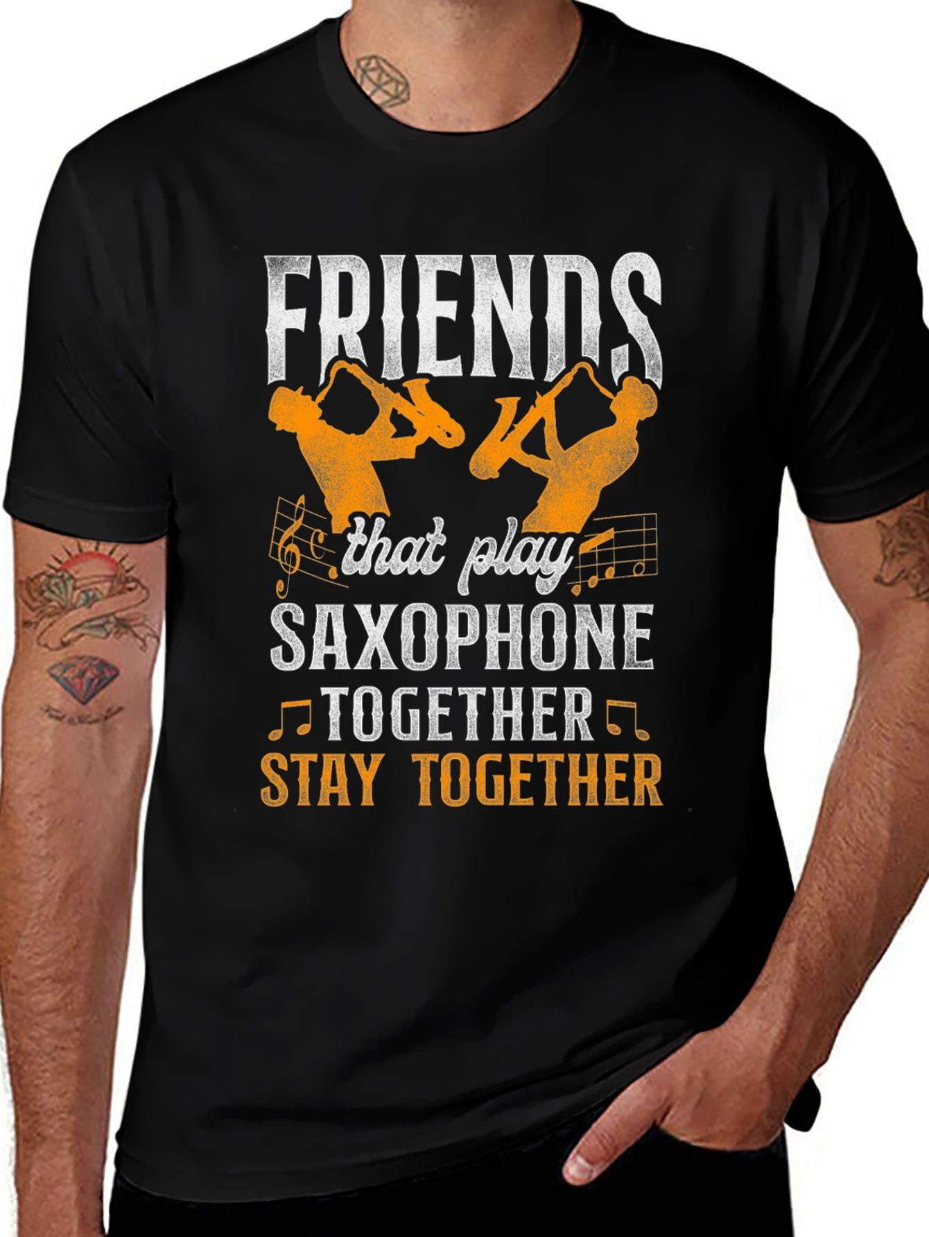 Saxophone Friends T-Shirt - Musical Gift