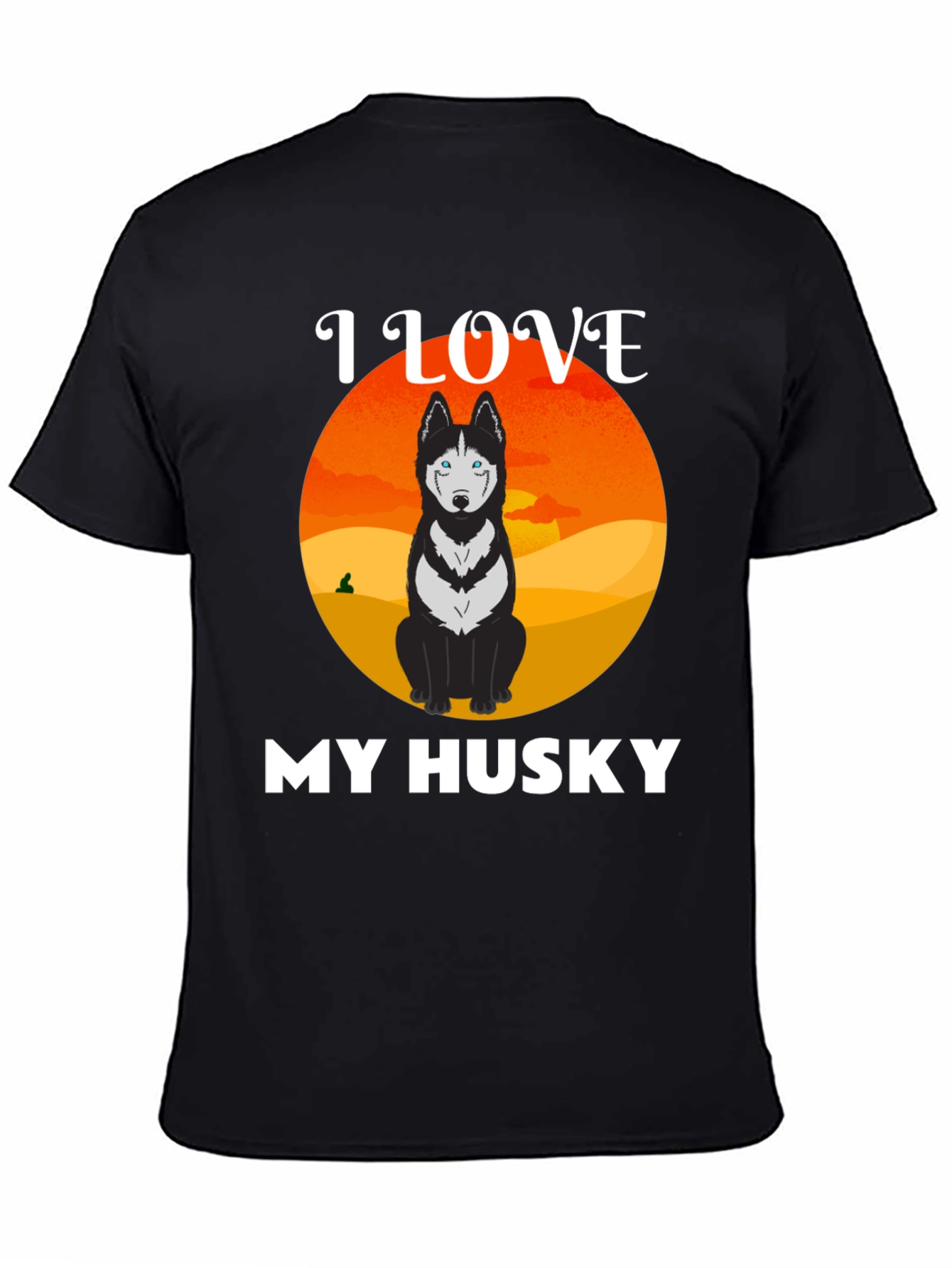 I Love My Husky Graphic T-Shirt